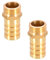 TopHomer Lot de 2 Raccords de Tuyau BSP en Laiton 19 mm Cannelés x G1/2 Mâle, Fileté BSP Coupleur en Cuivre