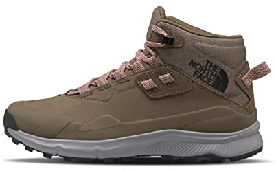 THE NORTH FACE Damen Cragstone Leder Mid Wasserdichte Stiefel, Bipartisan Braun/Meld Grey, 42 EU