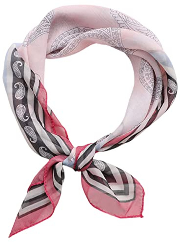 FAIRYGATE Head Scarf Neck Square Headscarf Bandanas Bandana Hijab Silk Scarves for Women UK Hair Scarfs Sale Small Satin Womens Ladies Lightweight Clearance A2919