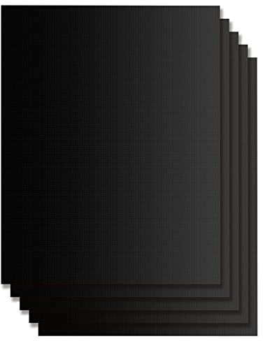 Homealexa Grillmatte für Gasgrill 5er 40x33cm BBQ Grillmatten Grillplatte Wiederverwendbar Backpapier Antihaft Teflon Backfolie PFOA-frei für Gasgrill Holzkohle Backofen Weber Grill