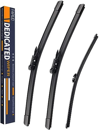 Replacement for Ford Explorer 2011-2024 Silent Wipers -FAPIUO Front and Rear Windshield Wipers 26/22+11 Full Blade Set (3 Pack) Pinch Tab