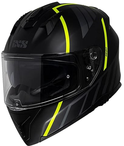 IXS - 217 2.0 Integralhelm Black/Yellow Fluo/Matt XL