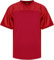 RE-HUO Blank Football Jersey Mesh Praxis Athletic T-Shirt Plain Hip Hop Sport Jersey, Rot/Ausflug, einfarbig (Getaway Solids), L