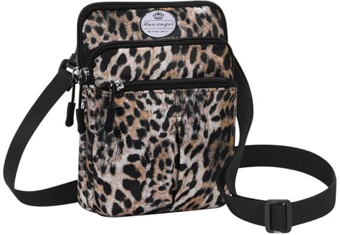 HUA ANGEL Petit Sac Bandouliere Femme Léger Sac Ceinture de Taille pour Téléphone Multicolore Sac Banane avec Sangle Interchangeable pour Homme Femme Jogging Vélo Sport Voyage