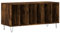 vidaXL Mobile Porta Dischi Rovere Fumo 100x38x48 cm Legno Multistrato