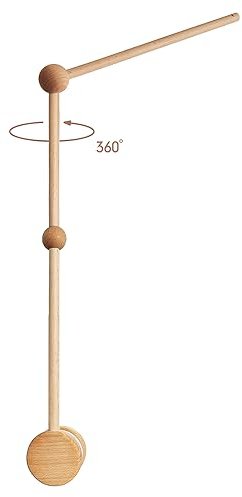 Mobile Halterung für Babybett, Holz Mobile Halterung Wickeltisch für Aufhängung Mobile baby, Geburt Geschenk Neugeborene DIY Deko-Artikel