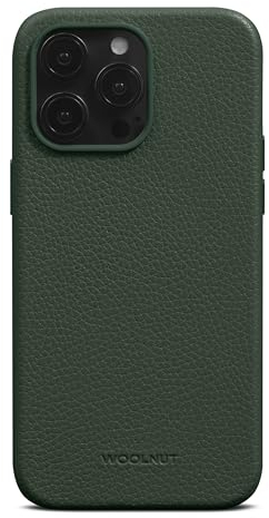 Woolnut Leather Case Cover for iPhone 15 Pro Max - Green