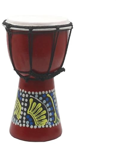 Professionelle Djembe 4 Zoll Handgemachte Ziegenfell Trommelfell Percussion Afrikanische Djembe Holzhandtrommel