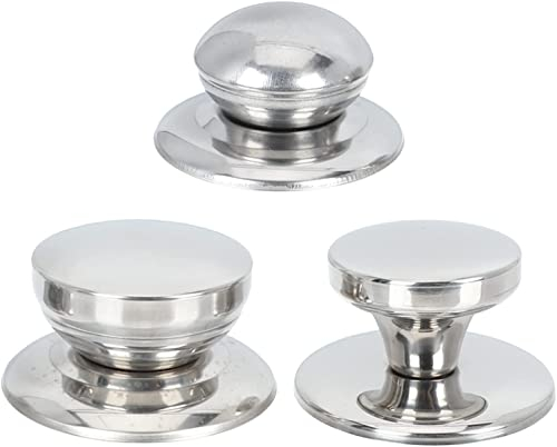 perilla de la tapa de la olla, manijas de la tapa de la olla, Manija de reemplazo de la tapa de la olla, manijas de la tapa de la olla, perilla de reemplazo superior de la tapa de la olla: 3 piezas de