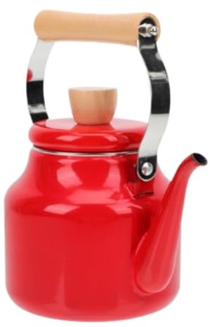 OUYUE Wasserkessel Pfeifkessel 1,5 L Emaille-Wasserkocher, Heizung, Teekessel, Herd, Kochendes Kaffee-/Teegefäß Für Induktionsherd, Gasherd Flötenkessel Teekessel