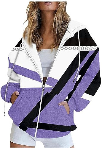 SCBFDI Clearance Store Warehouse, Giacca Sportiva Donna Summer Essentials Felpa Con Cerniera e Cappuccio Foderata Bianca Hoodie Oversize