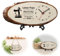 TZQFROCE Papa Geschenk Geburtstag Wanduhr Holz für Bester Papa Geschenk Personalisierte Geschenk Wanduhr Hölzerne Geschenk Geschenke für Männer