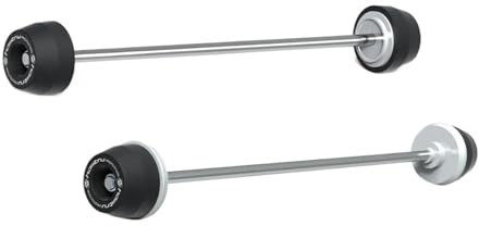 PengHuas Cursore Telaio Protezione Moto Moto Anteriore Mozzo Ruota Posteriore Anti-Collisione Blocco ASSE Forcella Crash Sliders for Yamaha FZ-07 XSR700 MT-07 Protezione Caduta Moto(One Set)