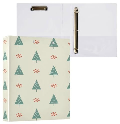 3 Ringbücher 3,8 cm mit Tascheneinband 1/2 Packung Ordner Schulhefter 200 Blatt Weihnachtsbaum