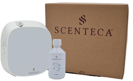 SCENTECA Elektrischer Smart-Diffusor FW-30 mit Duft Arancia e Cannella, Abdeckung bis zu 30 m², per App programmierbar und regulierbar, für Zuhause und Büro, 50 ml