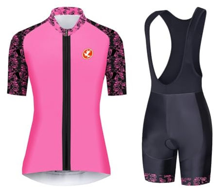 UGLY FROG Hu69 Radtrikot Damen Sets Fahrradkleidung Frauen Kurzarm Sommer Fahrradbekleidung Rennrad Outfit