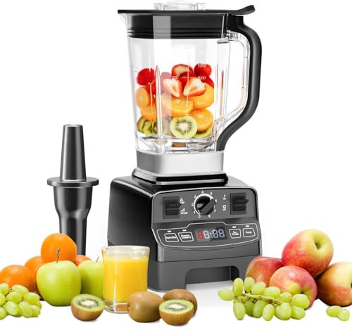 Enfmay Smoothie Maker, 2000W Powerful Blender with 2L BPA Free Tritan Container, 8 Speeds Control 33000 RPM High-Speed, 4 Presets Jug Blender Mixer for Ice/Nut,Kitchen