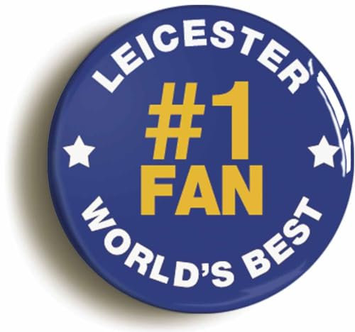 Leicester #1 Fan Fridge Magnet (Circular 2inch / 50mm Diameter)