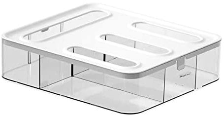Zip Lock Bag Organizer - Clear Bag Storage Dispenser for Kitchen Pantry Drawer | Food Storage Bag Holder for Gallon, Quart, Sandwich & Snack Bags, Space-Saving Pantry & Cabinet Organizer