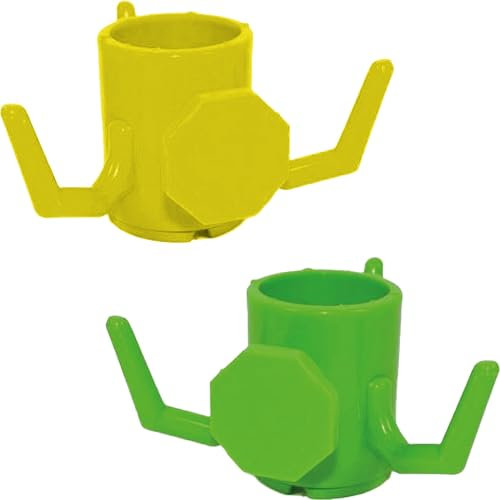 Sicignano | Gancio per Ombrellone da Spiaggia 3 Sostegni per Borse Occhiali Asciugamani, Facile da Installare, Supporto Universale, Colori Assortiti - Appendi Borse Accessori Spiaggia (3 Pezzi)