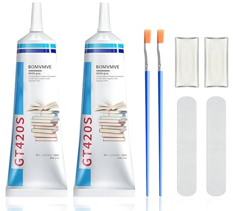 Buchkleber 120ml, Flexibler Buchbindekleber, Buchbinderleim, Buchleim | Buchbindeleim, Geeignet für Buchrestaurierung und Bindung, Umschläge, Papierhandwerk,Postkarten,DIY-Projekte und Scrapbooking