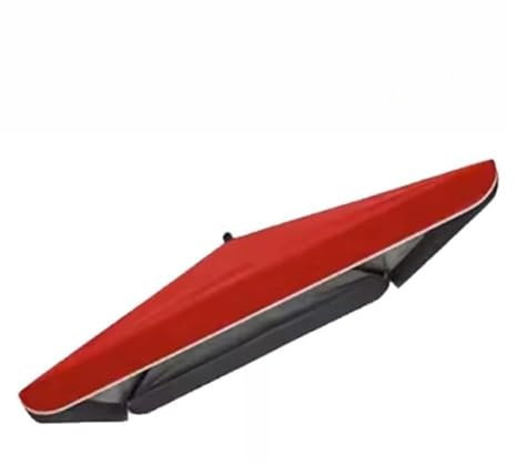 YHDMDQ Telo per Ombrellone Quadrato da Giardino 3x3m, Tettuccio di Ricambio per Ombrellone A 4 Costole, Copertura di Ricambio per Ombrellone da Cortile Mercato Terrazza(Red,3x3m/10x10FT)