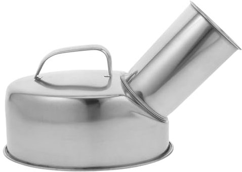 OATIPHO Urinario De Acero Inoxidable Urinario Femenino a Prueba De Derrames Urinario Para Hombres Urinarios De Acero Inoxidable Para Hombres Urinario Con Descarga De Acero Inoxidable Plata