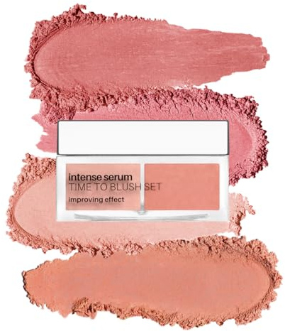 NEO MAKE UP Rouge Puder - Time To Blush Puder - Loses Rouge mit 4 Pfirsichtönen - Mit Niacinamid, Vitamin E & Flower Extract