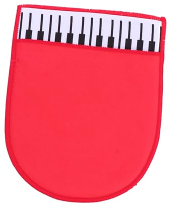 Klavier Reinigungstuch als Praktische Handschuhform für Instrumente Rot | Leichtes Tuch aus Stoff, Angenehm zu Greifen, für Klavier und Andere Musikinstrumente bei Reinigung