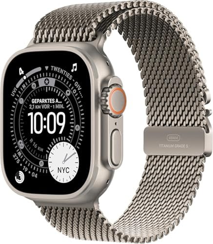 Apple Watch Ultra 3 (2025) natural titanium 49mm 5G natural titanium milanese Loop Size M