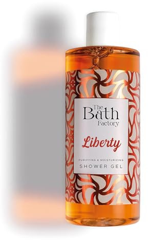 The Bath Factory Duschgel – Liberty (Vanille, Lavendel & Zitrus) – Feuchtigkeitsspendende & Pflegende Körperreinigung – 400 ml