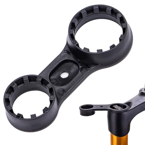 WheatThrive Clé à capuchon de fourche de vélo, outil de réparation de fourche avant, pour SR Suntour XCR/XCT/XCM/RST, ABS durable, noir
