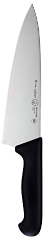 Messermeister Pro Series 8” Wide-Blade Chef’s Knife - German X50 Stainless Steel & NSF-Approved PolyFibre Handle - 15-Degree Edge, Rust Resistant & Easy to Maintain - Made in Portugal