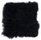 Naturally Sheepskins Tibet-Lammfell-Kissenbezug, Echtfell (40 x 40cm, Schwarz),