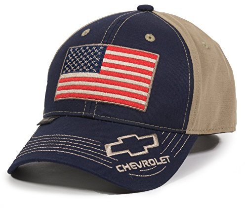 Outdoor Cap Unisex-Erwachsene Amerikanische Flagge Truckkappe, Marineblau/Khaki, Erwachsene