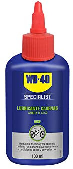 WD-40 BIKE- Lubricante de Cadenas de Bicicleta para Ambiente Seco - Gotero 100ml