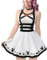 LittleForBig Overall Spielanzug-Bondage Bunny Overall Rock Schwarz L