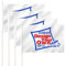 Anley Benutzerdefinierte Mini-Stabflagge 10,2 x 15,2 cm mit spitzer Kunststoffstange - Drucken Sie Ihr eigenes Design - lichtbeständig und kinderleicht - individuelle Mini-Flaggen (1 Dutzend)