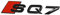 Audi 4M0853735AT94 Schriftzug SQ7 Logo Aufkleber Blackline Black Edition Emblem, schwarz/rot