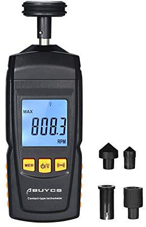Digital Tachometer Handheld Contact Motor Tachometer LCD Speedometer Tach RPM Tester Electrical Machine Rotate Speed Gauge Meter for Motor electrical fan Car Making