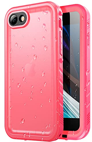 SPORTLINK für iPhone SE 2022/2020 iPhone 8 7 SE3 SE2 Wasserdicht Hülle - 360 Grad Outdoor Schutzhülle kameraschutz Displayschutz [IP68 Waterproof] [6FT Stoßfeste Hard Case ] Rosa