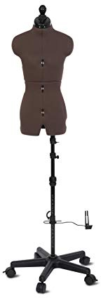 Adjustoform FG1100 Olivia 8-teilige verstellbare Kleiderform, Braunes, strukturiertes Polyester-Baumwollgewebe, Extra Small (UK Dress Size 2-10)