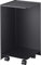 Yamazaki 5281 Tower Toilettenpapierhalter mit Rollen, schwarz, Stahl, minimalistisch, 23.5 x 23.5 x 43 cm