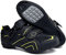 rutschfeste Fahrradschuhe, Atmungsaktive Carbon-Straßen- und Mountainbike-Schuhe, Assisted Sportschuhe mit Reflektierenden Streifen Pedal Bike Schuh,Green-44