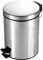 HOMION Pedal Bin Stainless Steel Round Bin with Inner Bucket Toilet Bath Bathroom Kitchen Bin (SILVER, 12L)