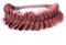 BOBIYA Messy Wide 2 Stränge Synthetisches Haar Geflochtenes Haarband Rot Geflochtenes Haar Stirnband für Frauen Mädchen (Burgund)