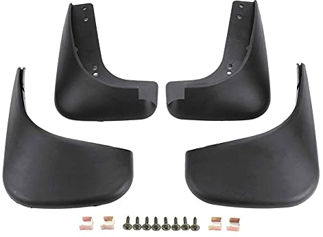 4 StüCk SchmutzfäNger KotflüGel FüR VW Touran 2003-2009 Caddy 2004-2009, Kunststoff Schutzbleche Dustproof Kratzfest Korrosions RadschüTzer Karosserie Anbauteile Radlaufschutz ZubehöR