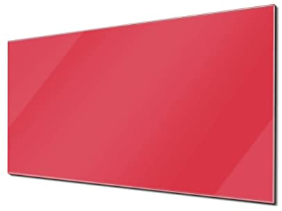 banjado® Glas Magnettafel mit 4 Magneten - Magnetwand 100x50cm mit Farbe Feuerrot - Memoboard/Pinnwand magnetisch, beschreibbar, perfekt für die Küche - Magnetboard auch als Wandbild/Wandtafel