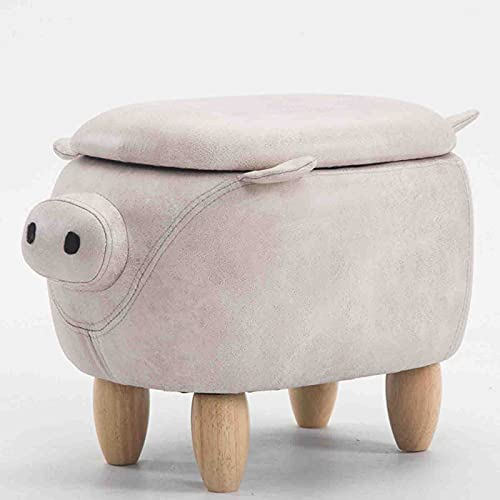 YXZN Große Kapazität Fußhocker Aufbewahrungsboxen Fußhocker Erwachsene Ruhe Schweine Fußhocker & Pouffes Multifunktions-Hocker Stuhl für Wohnzimmer Schlafzimmer Fußhocker