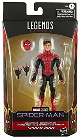 Marvel Legends Series Upgraded Suit Spider-Man Unmasked No Way Home 6-inch Action Figure Premium Design